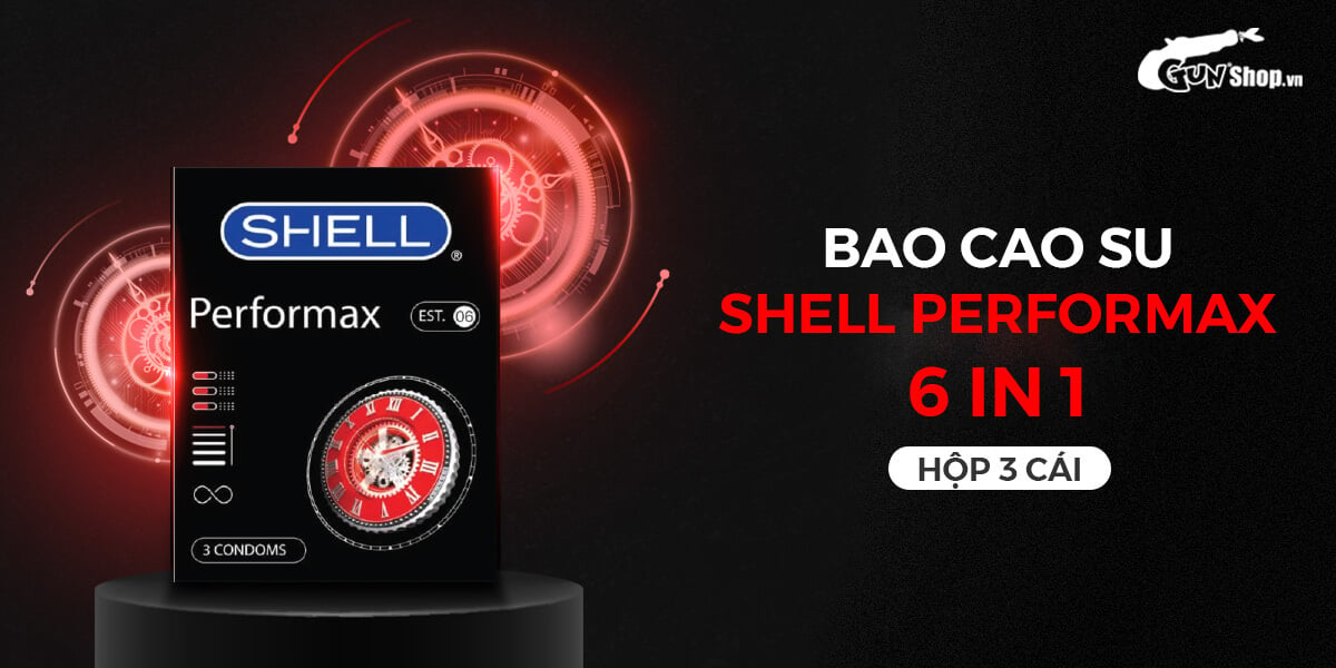 Bao cao su Shell Performax 6 in 1 chính hãng giá rẻ tại Gunshop