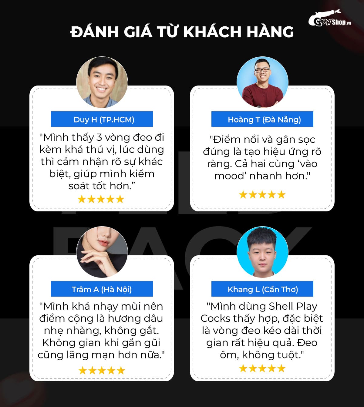 Đánh giá bao cao su Shell Play Cocks từ khách hàng Gunshop