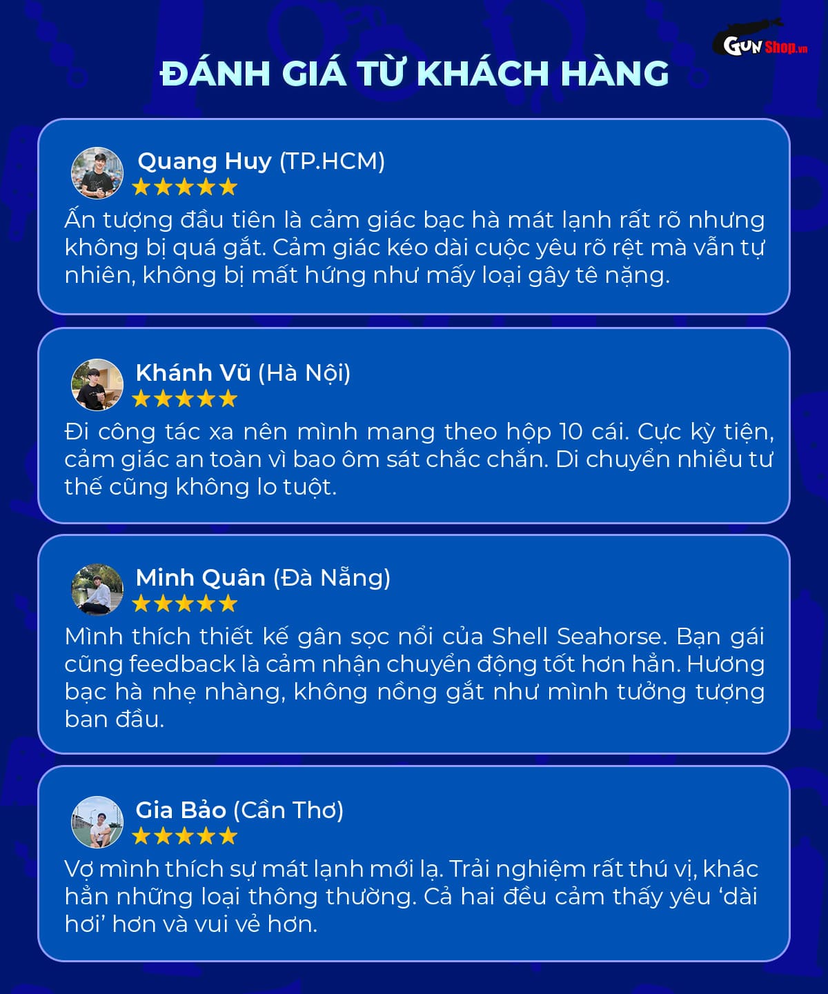 Đánh giá bao cao su Shell Seahorse - Hộp 10 cái