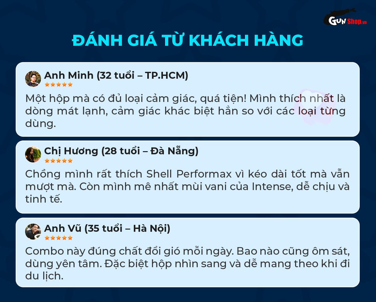 Đánh giá khách hàng thực tế từ người dùng Shell Triple Mix