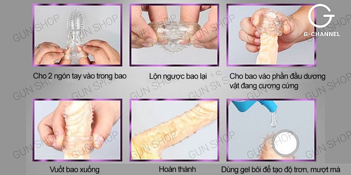 TOP bao cao su đôn dên trong suốt và cách sử dụng