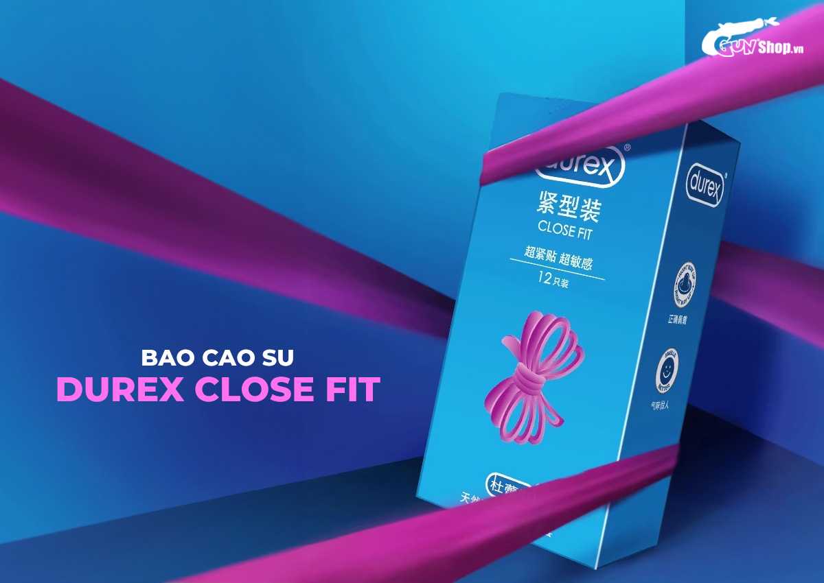 Bao cao su Durex Close Fit chính hãng tại Gunshop