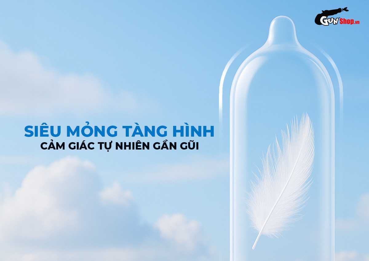 bao cao su Durex Invisible Extra Thin Extra Sensitive chính hãng tại Gunshop