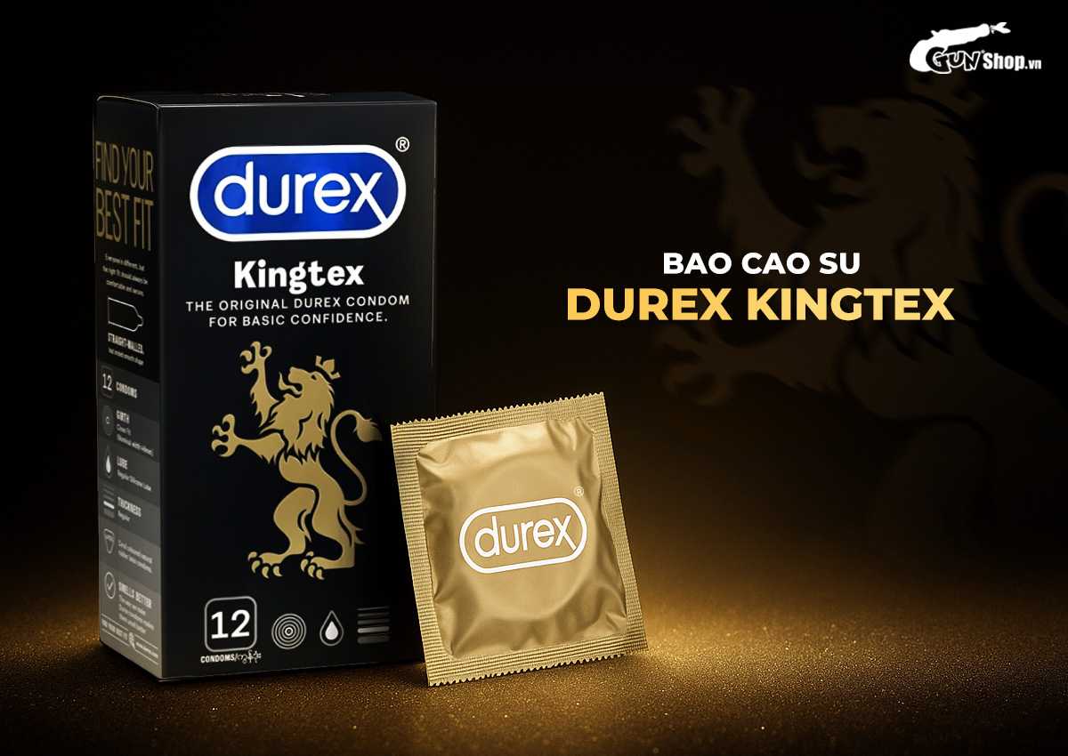 Bao cao su Durex Kingtex chính hãng tại Gunshop