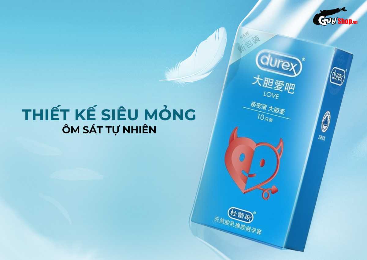 Bao cao su Durex Love chính hãng tại Gunshop