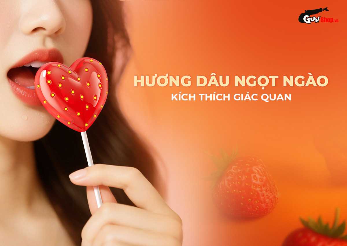 Bao cao su Durex Strawberry chính hãng tại gunshop.vn