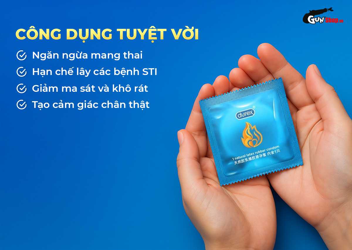 Công dụng của bao cao su Durex Together