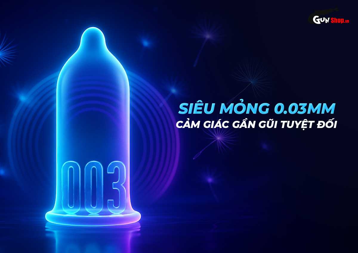 Bao cao su Shell Invisible - Hộp 10 cái chính hãng tại Gunshop