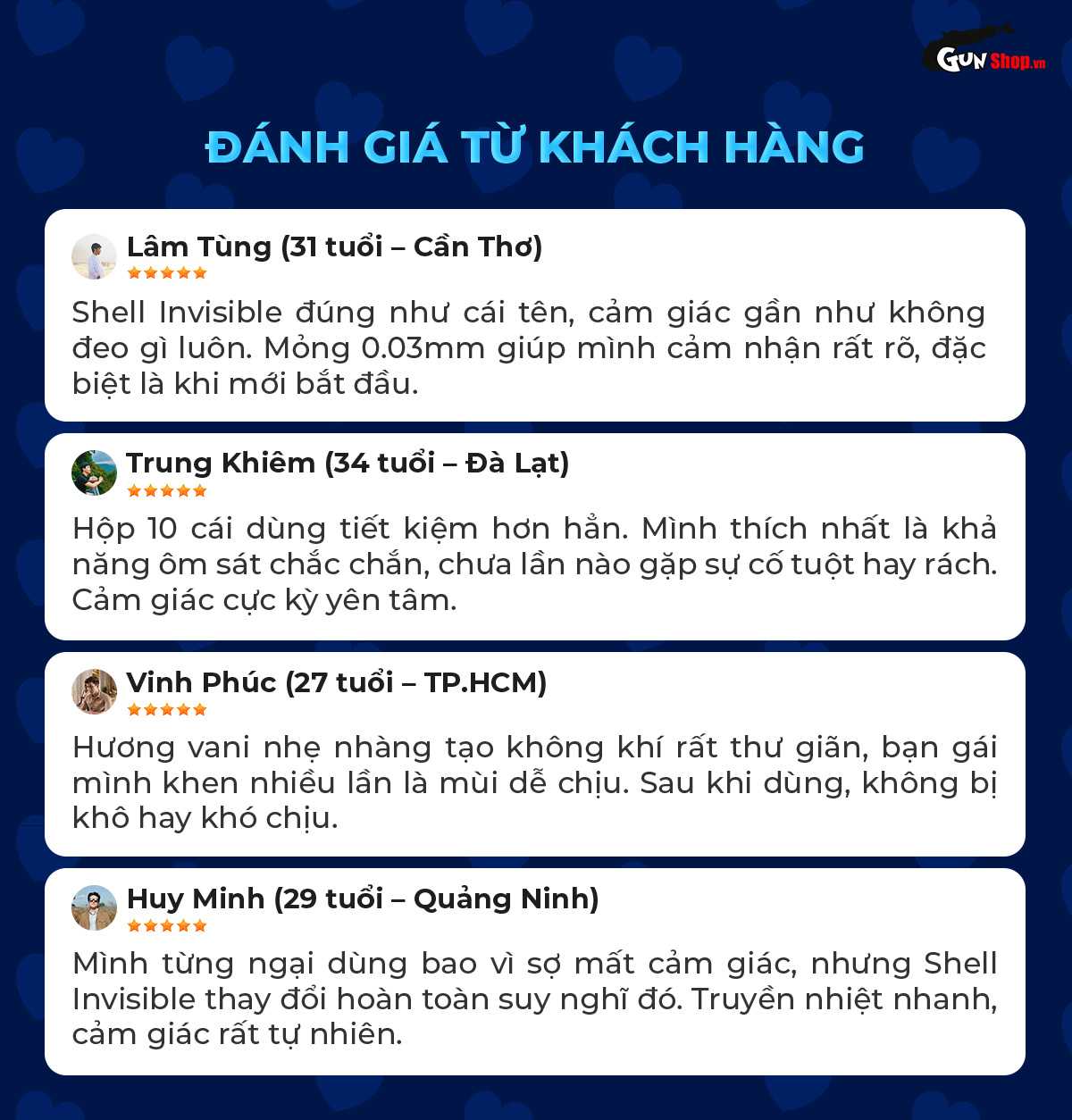 Đánh giá khách hàng thực tế bao cao su Shell Invisible - Hộp 10 cái