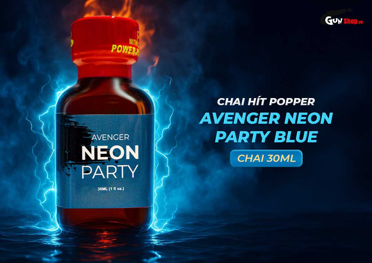 chai hít Popper Avenger Neon Party Blue chính hãng tại Gunshop