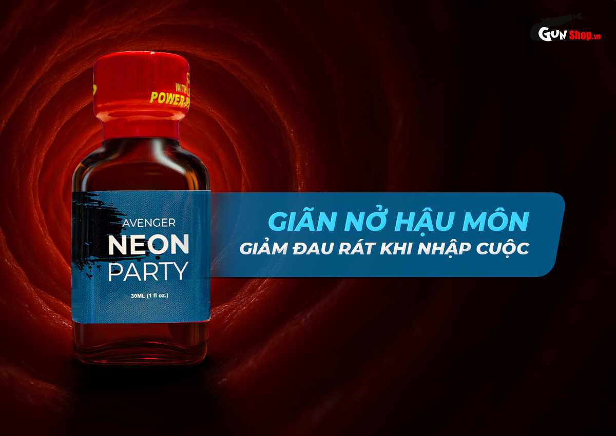 chai hít Popper Avenger Neon Party Blue chính hãng tại Gunshop