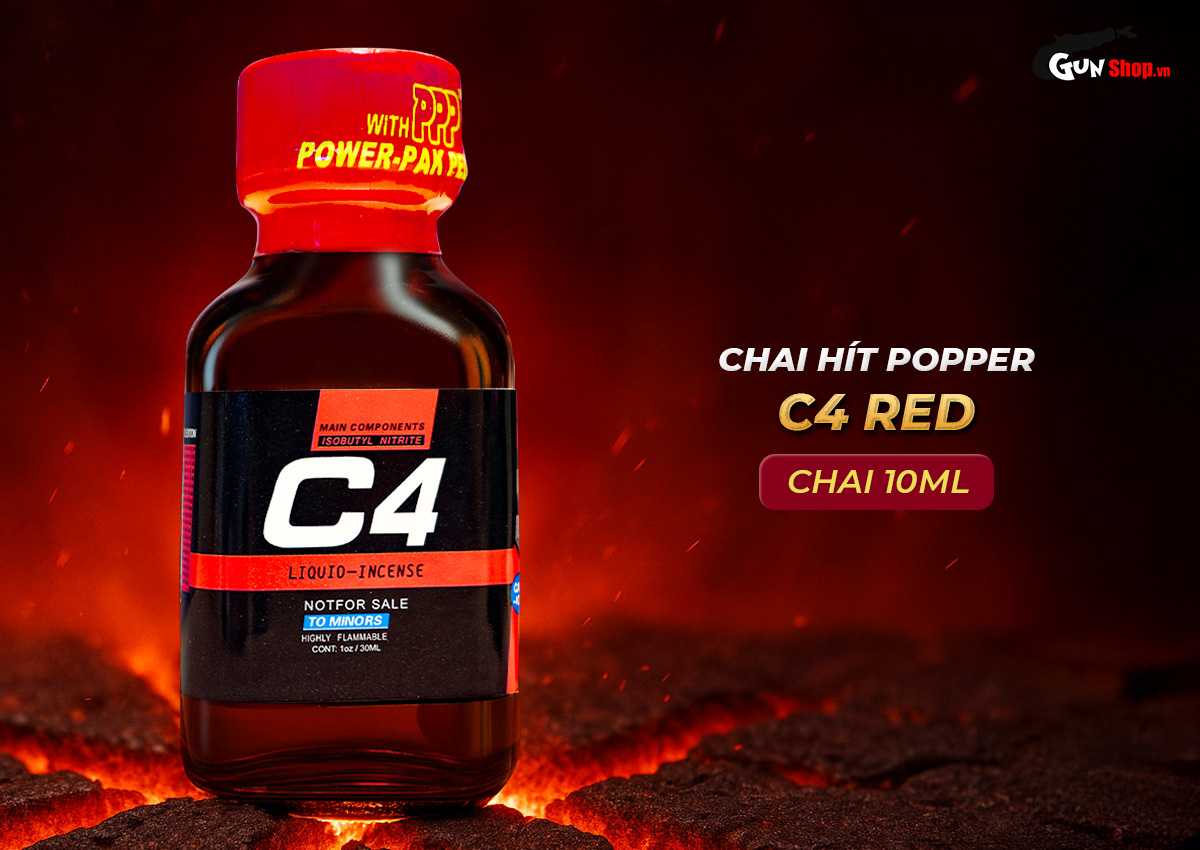 Chai hít Popper C4 Red chính hãng tại Gunshop