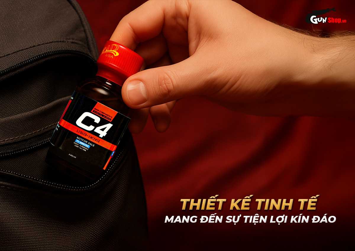 Chai hít Popper C4 Red chính hãng tại Gunshop