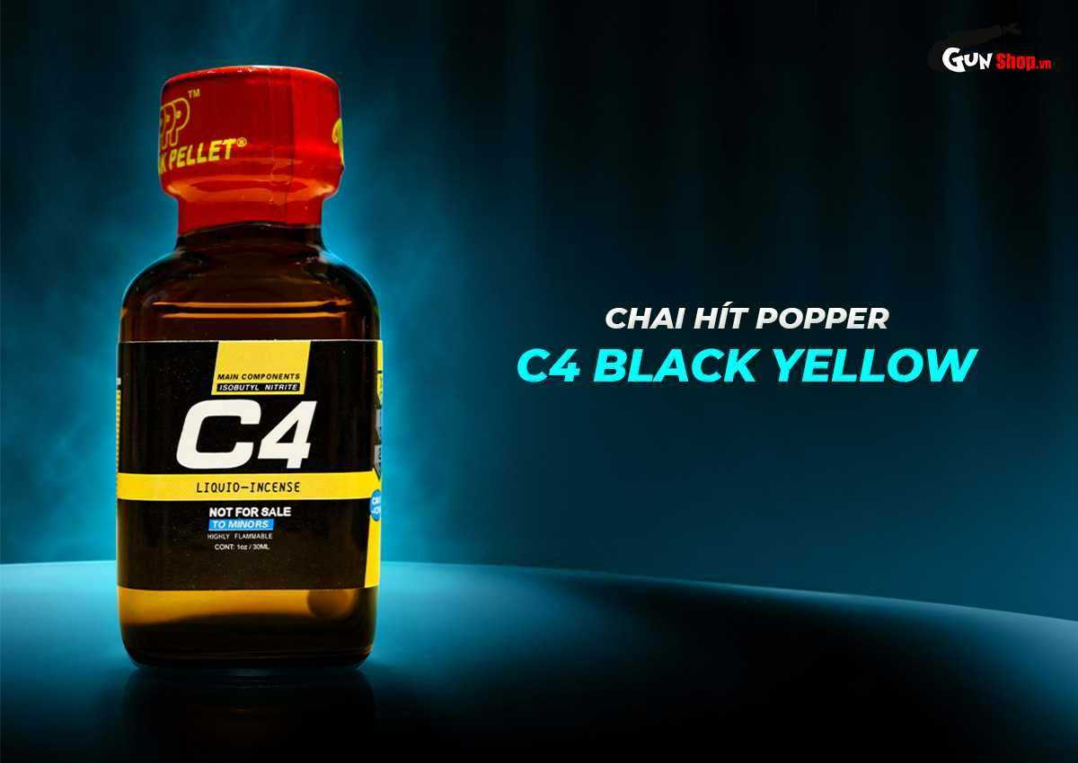 Chai hít tăng khoái cảm Popper C4 Black Yellow chính hãng tại Gunshop
