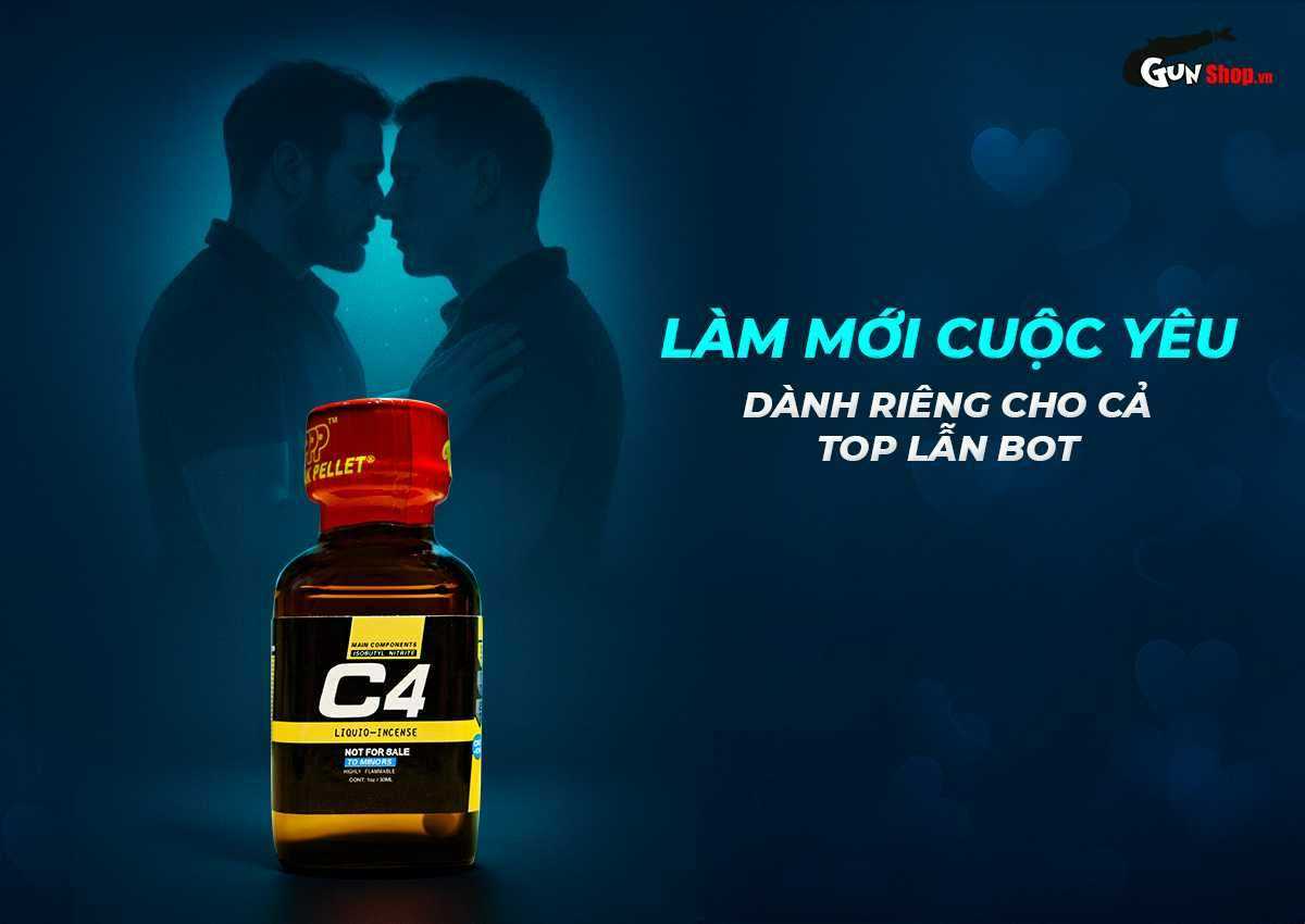 Chai hít tăng khoái cảm Popper C4 Black Yellow chính hãng tại Gunshop