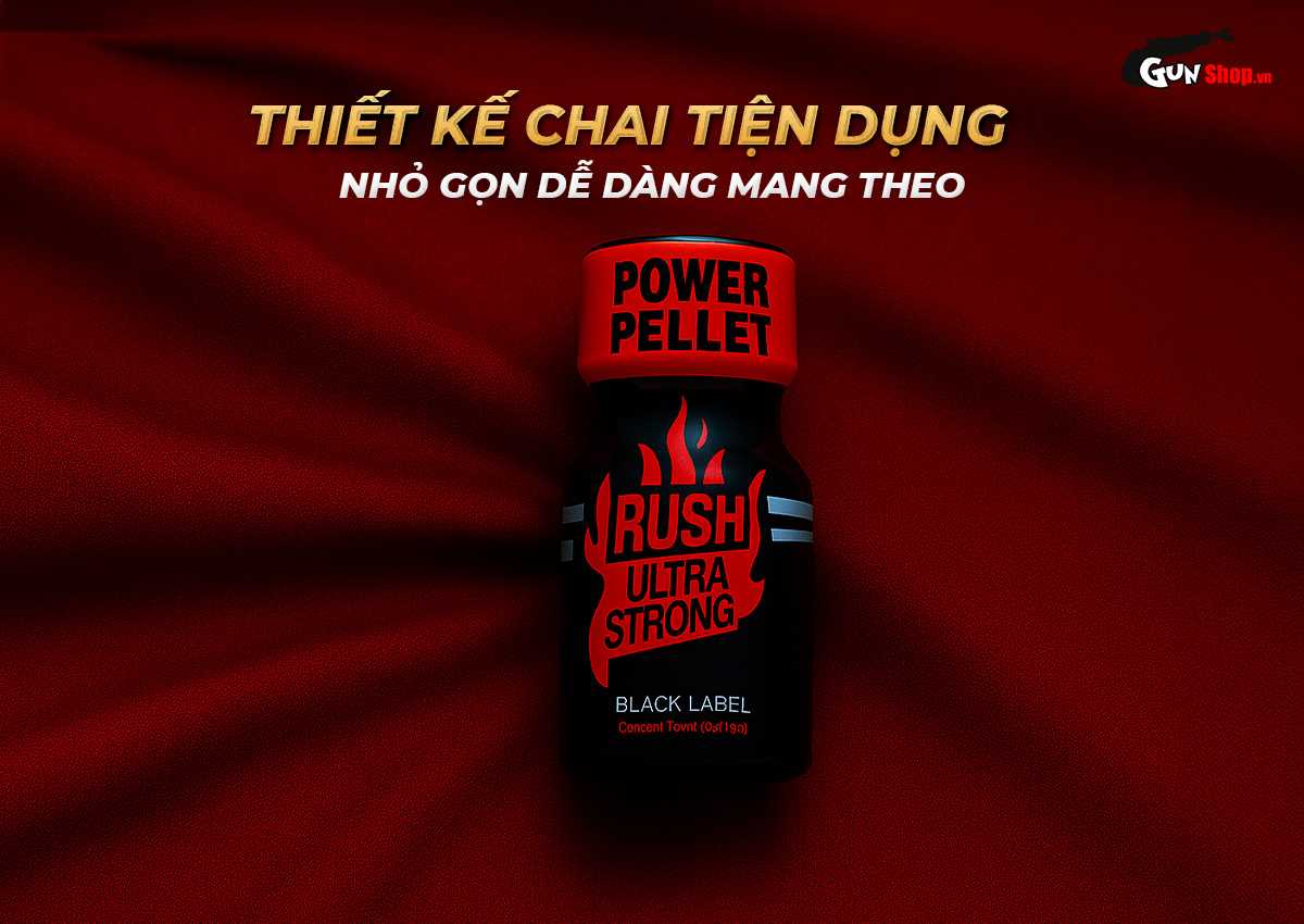 Chai hít Popper Rush Ultra Strong Red chính hãng tại Gunshop