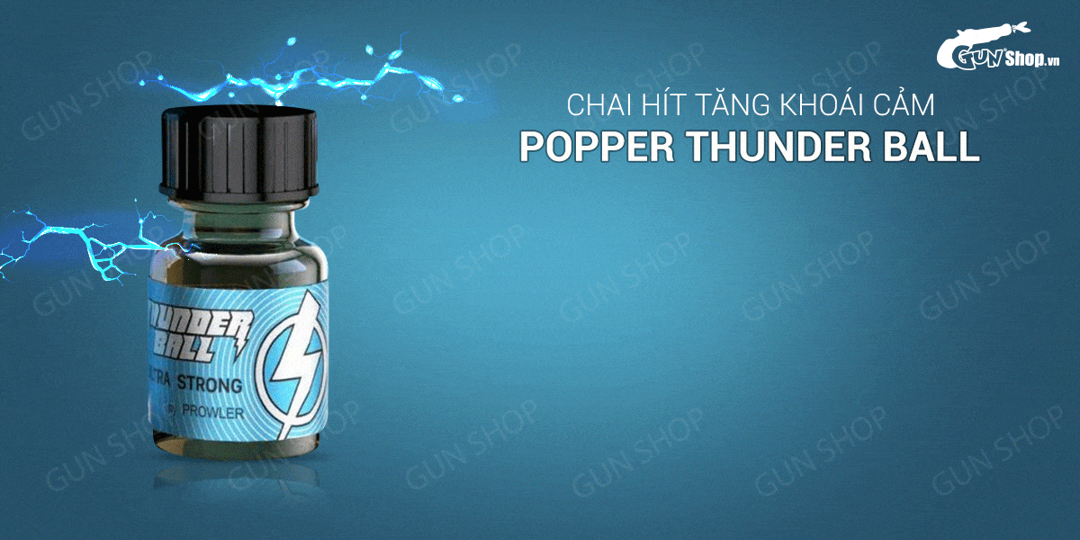 Chai hít tăng khoái cảm Popper Thunder Ball chính hãng tại gunshop.vn