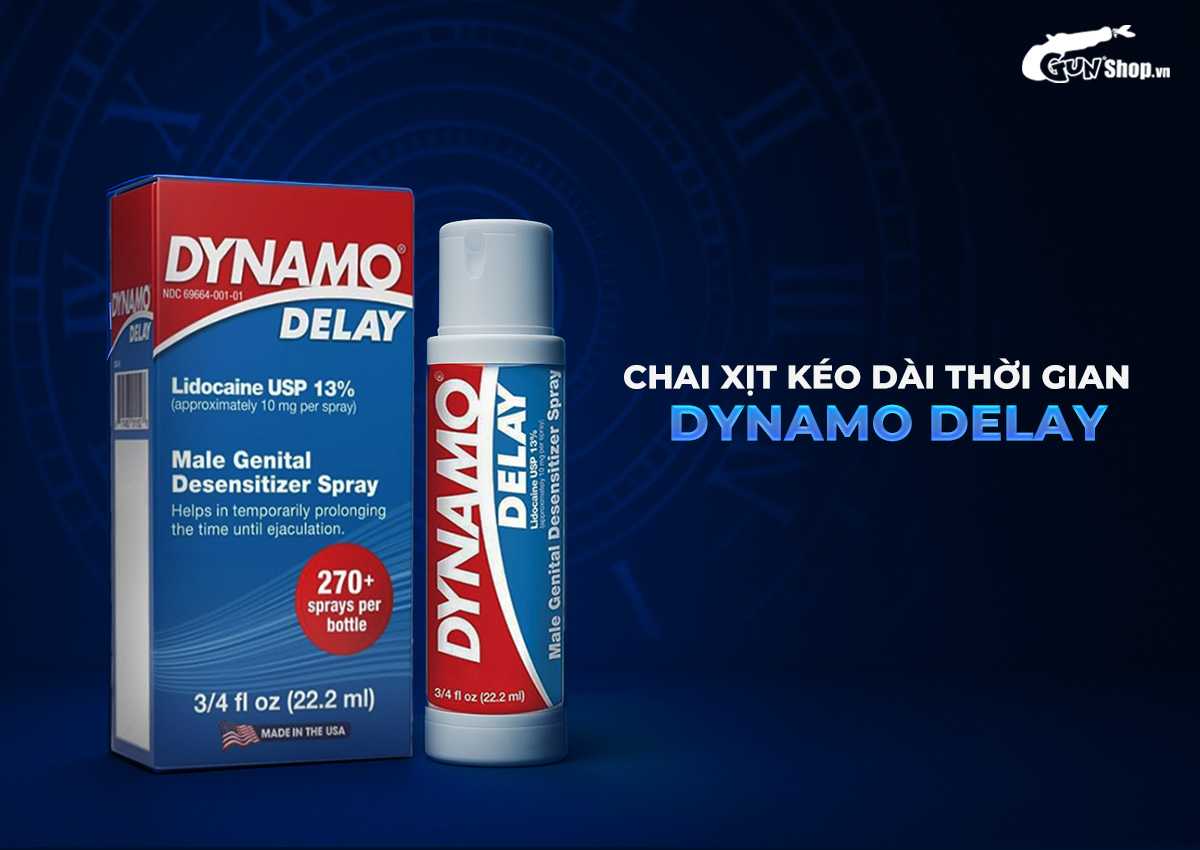Chai xịt Dynamo Delay kéo dài thời gian chính hãng tại Gunshop