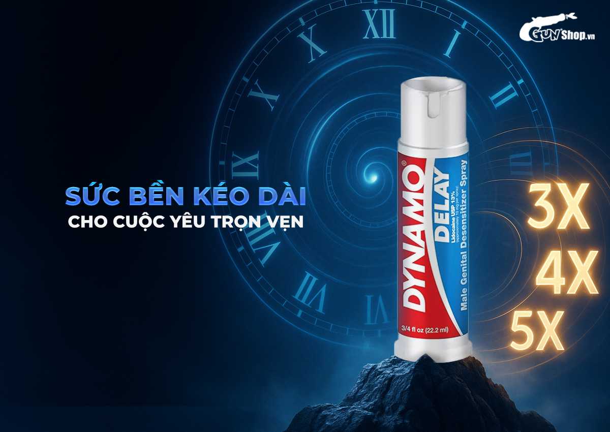 Chai xịt Dynamo Delay kéo dài thời gian chính hãng tại Gunshop