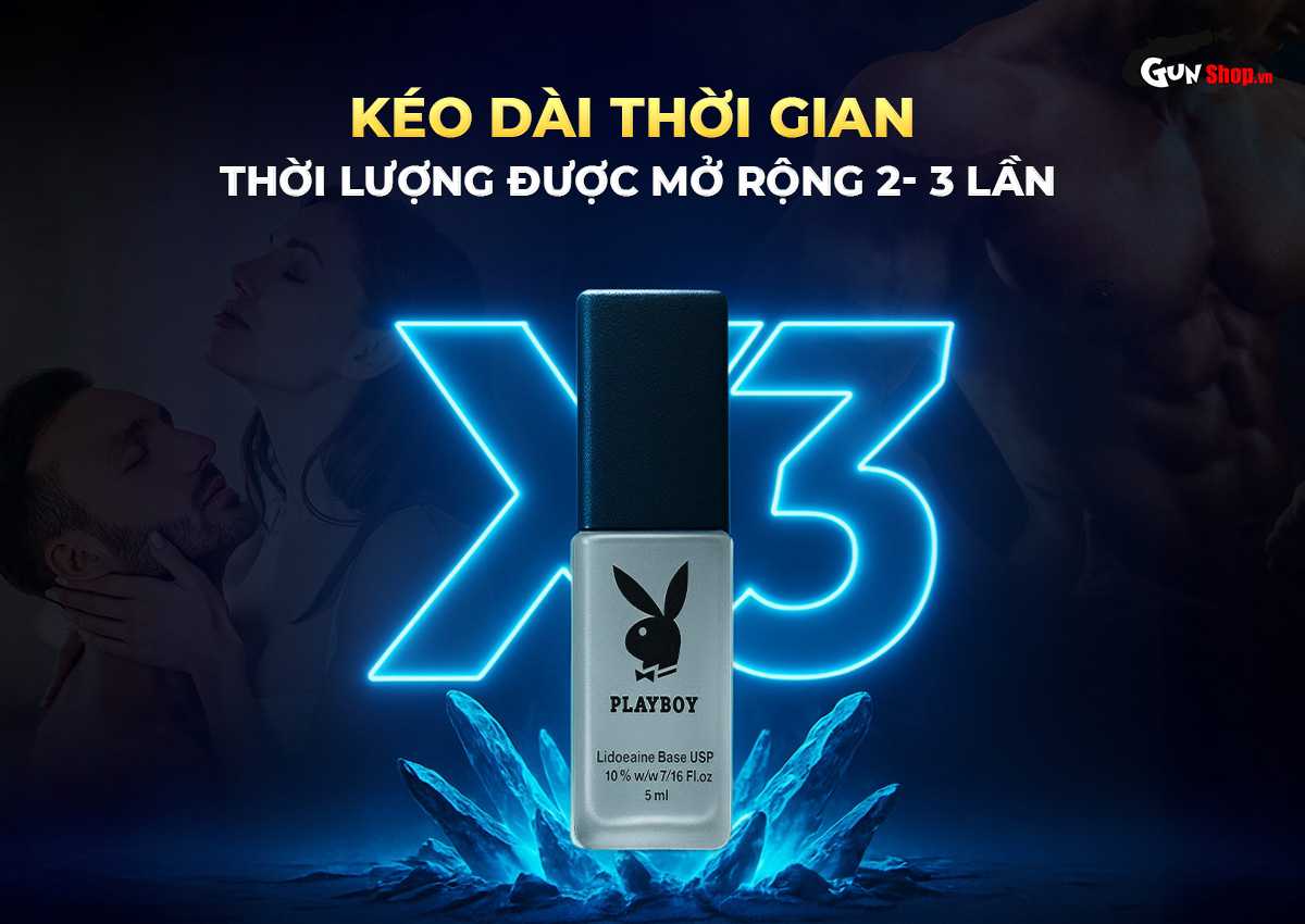 Chai xịt Playboy kéo dài thời gian chính hãng tại Gunshop