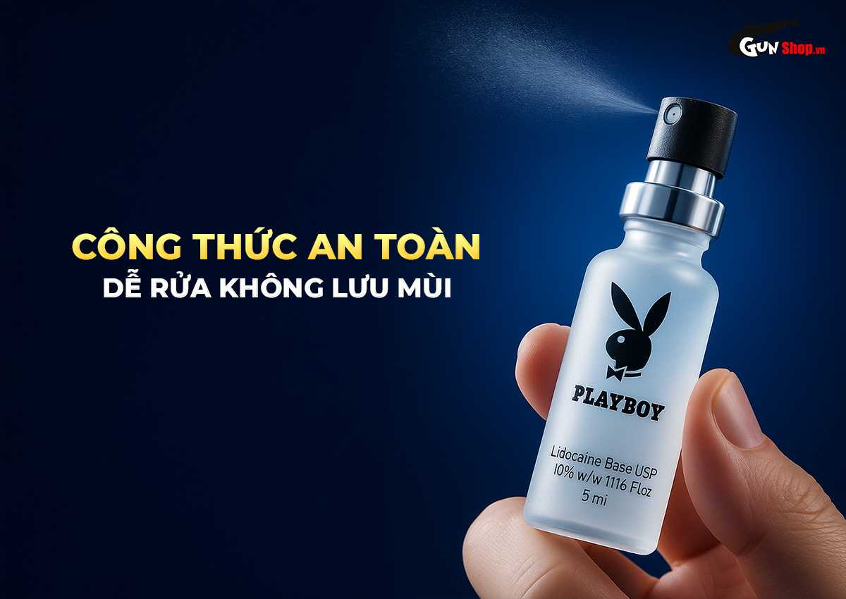 Chai xịt Playboy kéo dài thời gian chính hãng tại Gunshop