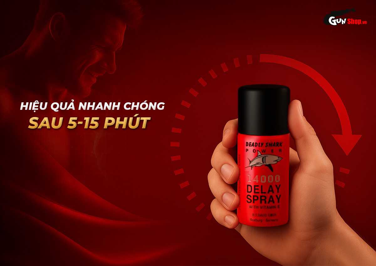 Chai xịt Power Deadly Shark 14000 chính hãng tại Gunshop