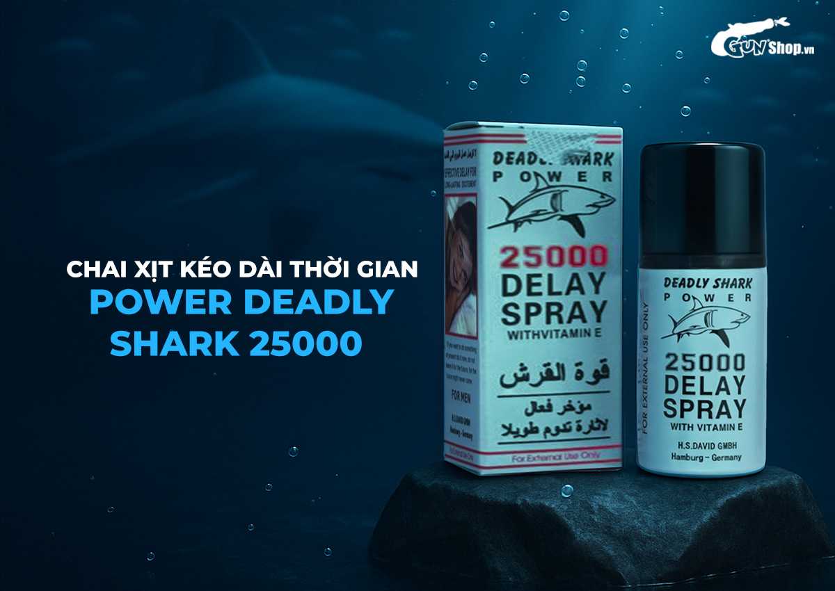 Chai xịt Power Deadly Shark 25000 chính hãng tại Gunshop