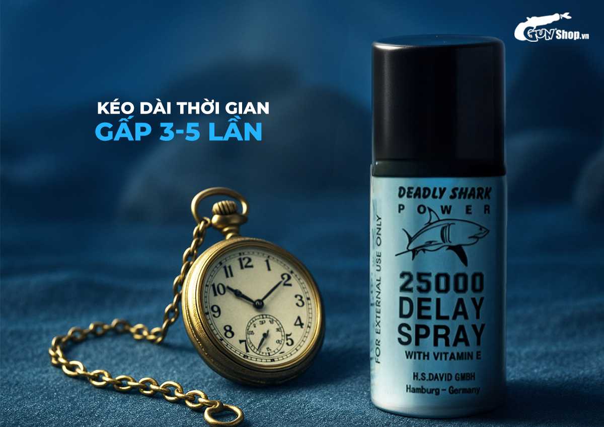 Chai xịt Power Deadly Shark 25000 chính hãng tại Gunshop
