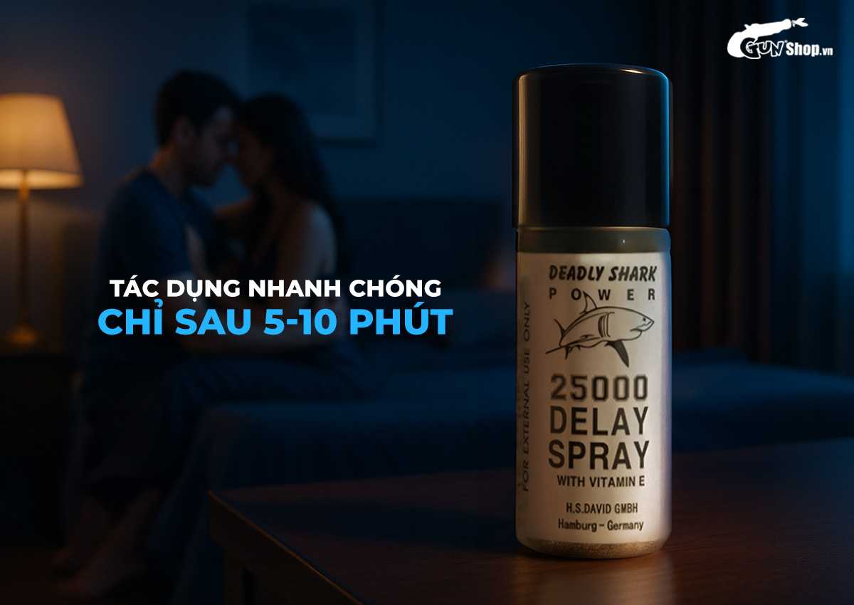 Chai xịt Power Deadly Shark 25000 chính hãng tại Gunshop