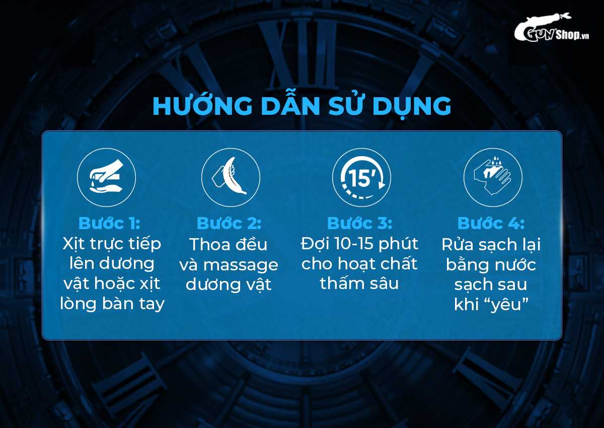 Hướng dẫn cách sử dụng chai xịt Power Deadly Shark 25000