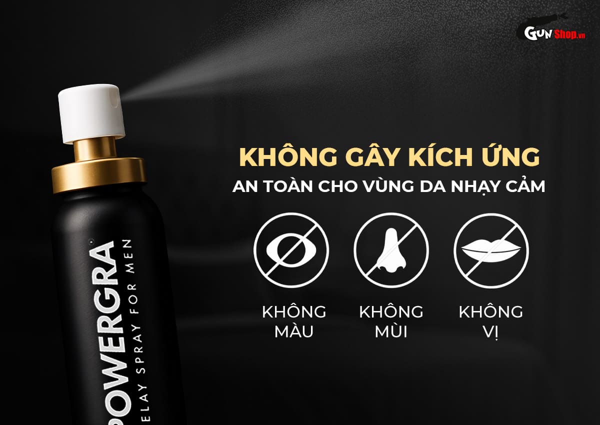 Chai xịt Powergra Delay Spray For Men chính hãng tạu Gunshop