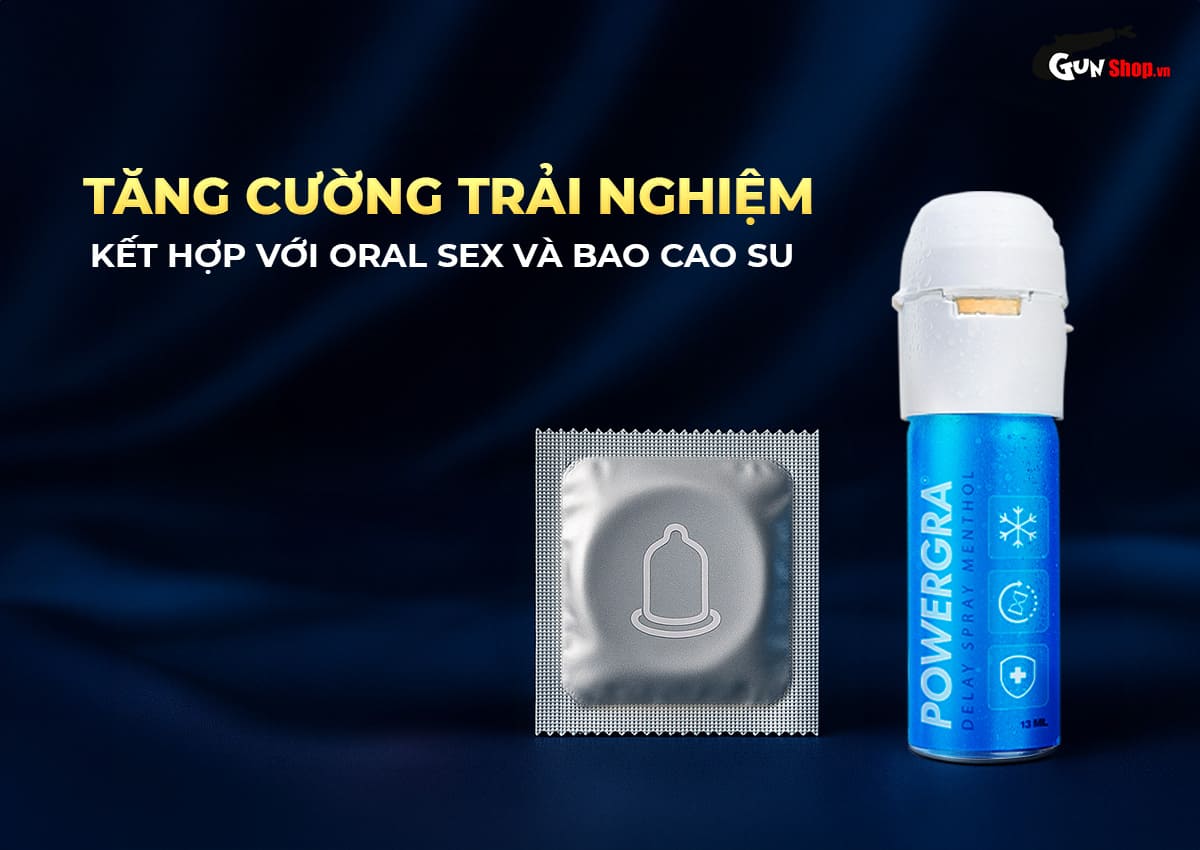 Chai xịt Powergra Delay Spray Menthol kéo dài thời gian chính hãng tại Gunshop