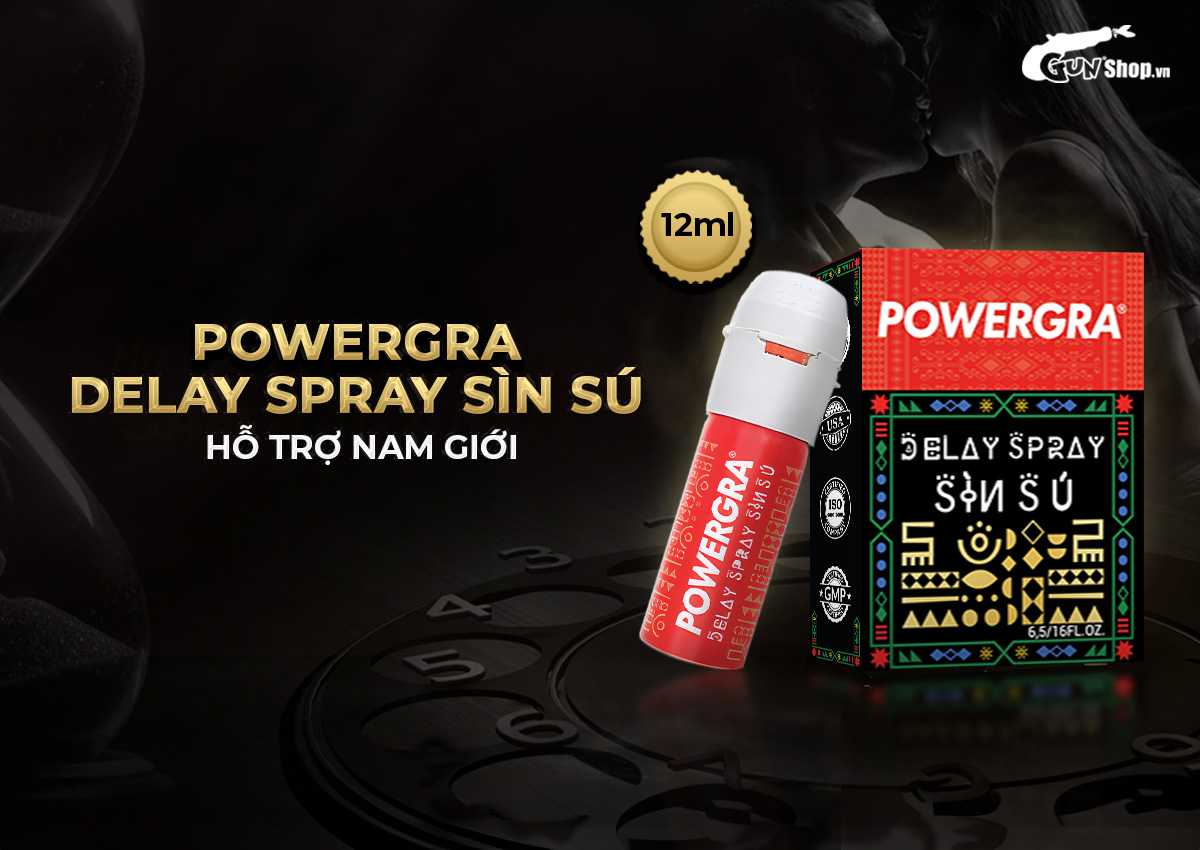 Chai xịt Powergra Delay Spray Sìn Sú chính hãng tại Gunshop