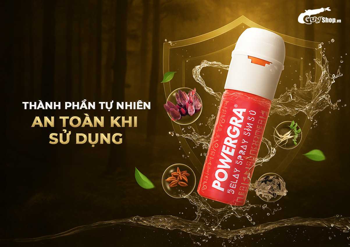 Chai xịt Powergra Delay Spray Sìn Sú chính hãng tại Gunshop