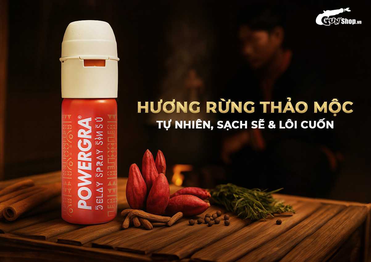 Chai xịt Powergra Delay Spray Sìn Sú chính hãng tại Gunshop