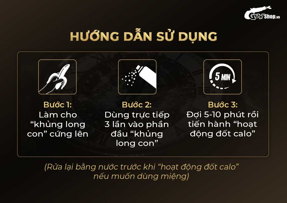 Hướng dẫn sử dụng chai xịt Powergra Delay Spray Sìn Sú