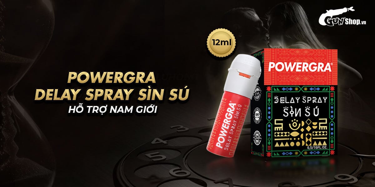 Chai xịt Powergra Delay Spray Sìn Sú chính hãng tại Gunshop