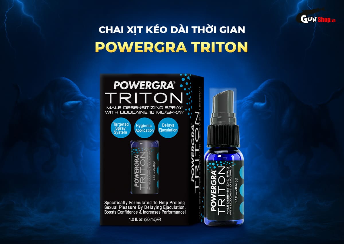 Chai xịt Powergra Triton kéo dài thời gian chính hãng tại Gunshop