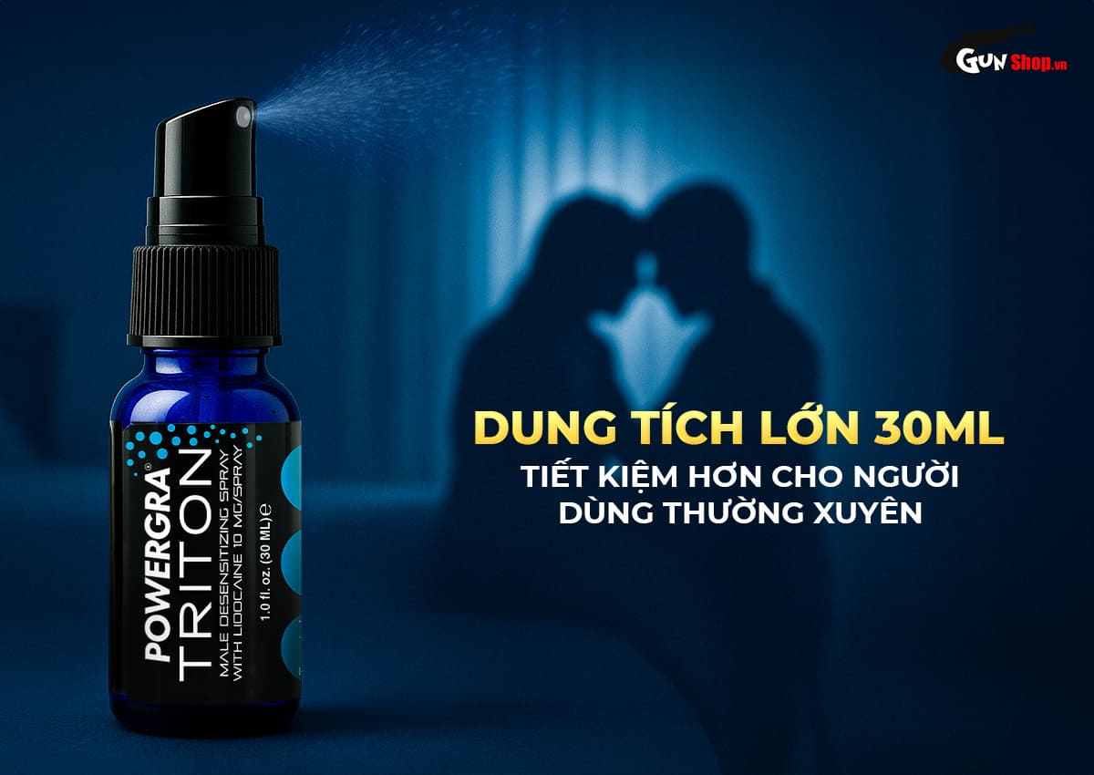 Chai xịt Powergra Triton kéo dài thời gian chính hãng tại Gunshop