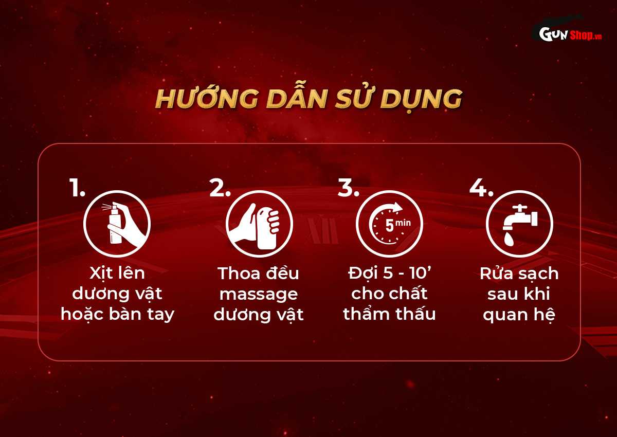 Hướng dẫn cách sử dụng chai xịt Reman's Dooz 14000