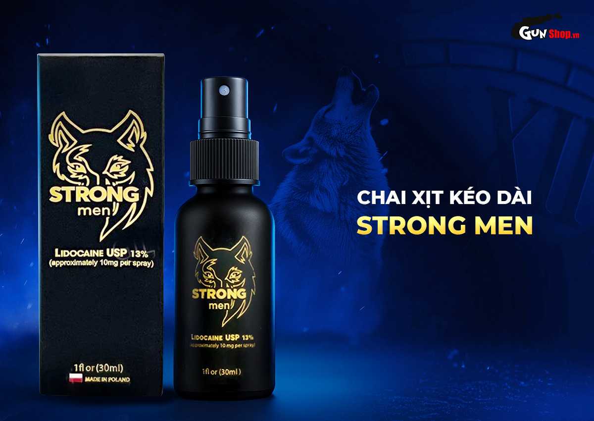 Chai xịt Strong men kéo dài thời gian chính hãng tại Gunshop