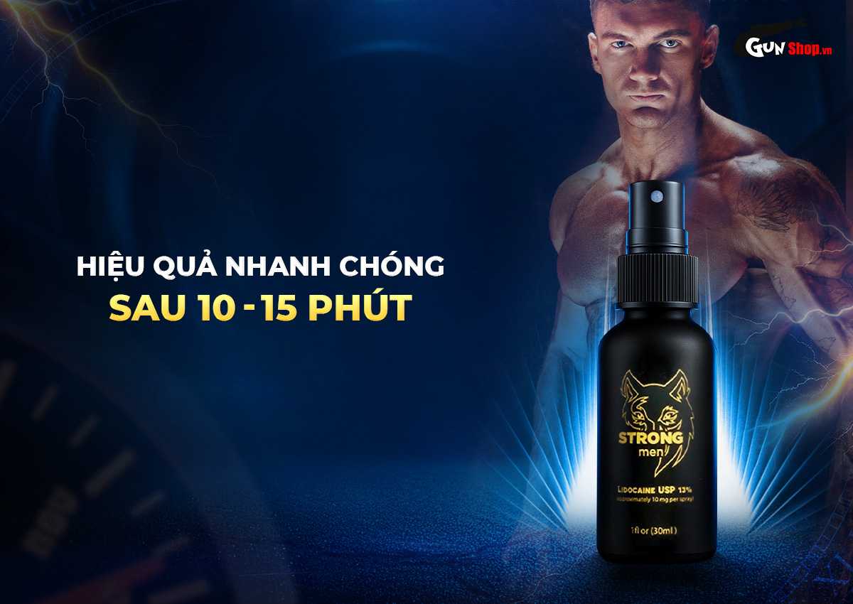 Chai xịt Strong men kéo dài thời gian chính hãng tại Gunshop