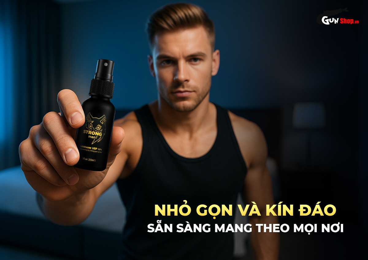 Chai xịt Strong men kéo dài thời gian chính hãng tại Gunshop