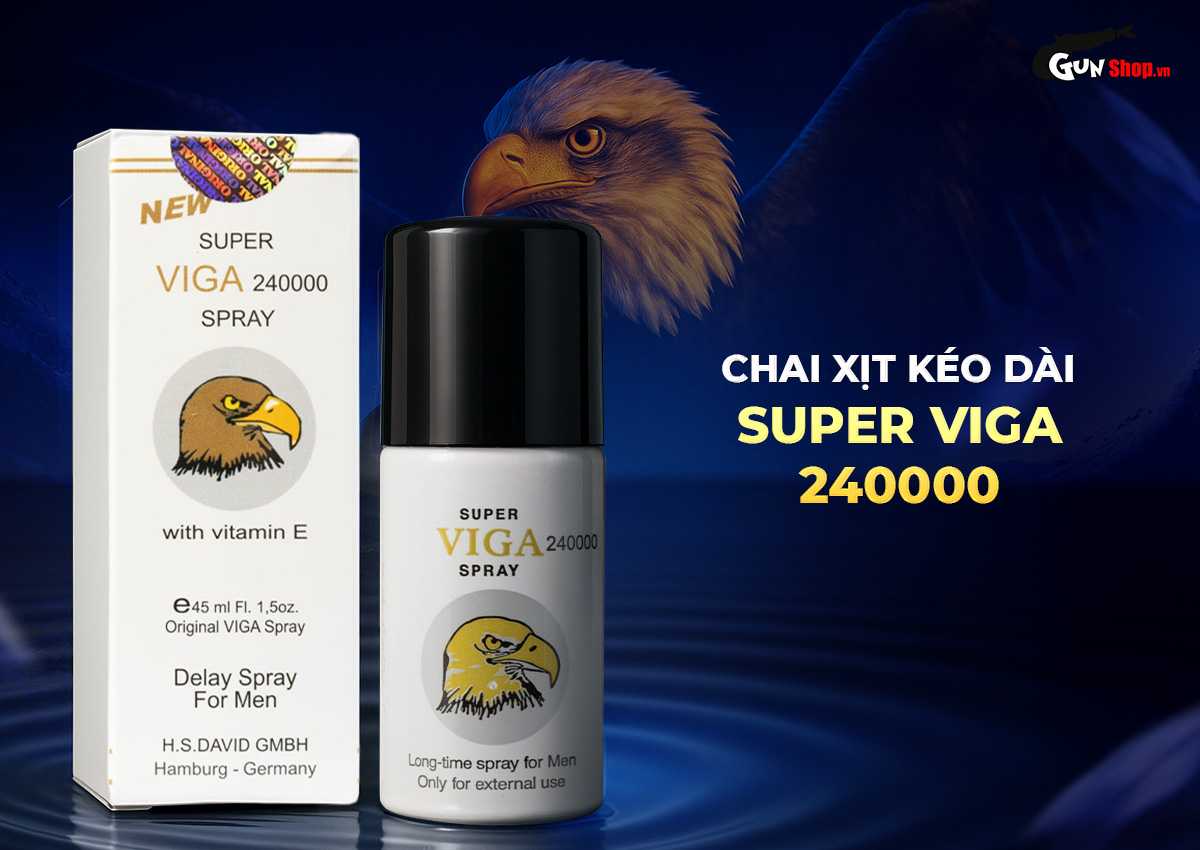 Chai xịt Super Viga 240000 kéo dài thời gian chính hãng tại Gunshop