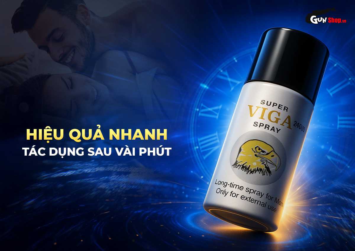 Chai xịt Super Viga 240000 kéo dài thời gian chính hãng tại Gunshop