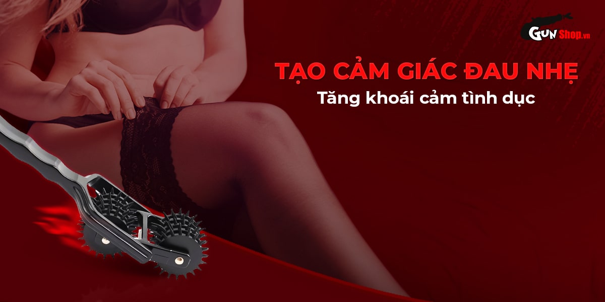 Cọ lăn gai BDSM Chisa Sins Inquisition 5 Row Double Pinwheel chính hãng tại Gunshop