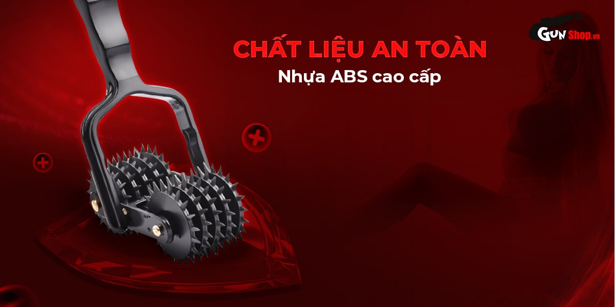 Cọ lăn gai BDSM Chisa Sins Inquisition 5 Row Double Pinwheel chính hãng tại Gunshop