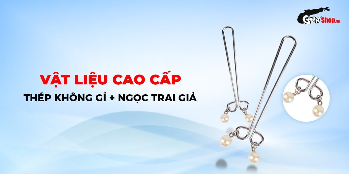 Kẹp vú kích thích đầu ti Chisa Senuelo Fetish Fantasy Pearl Nipple Clamps chính hãng tại Gunshop