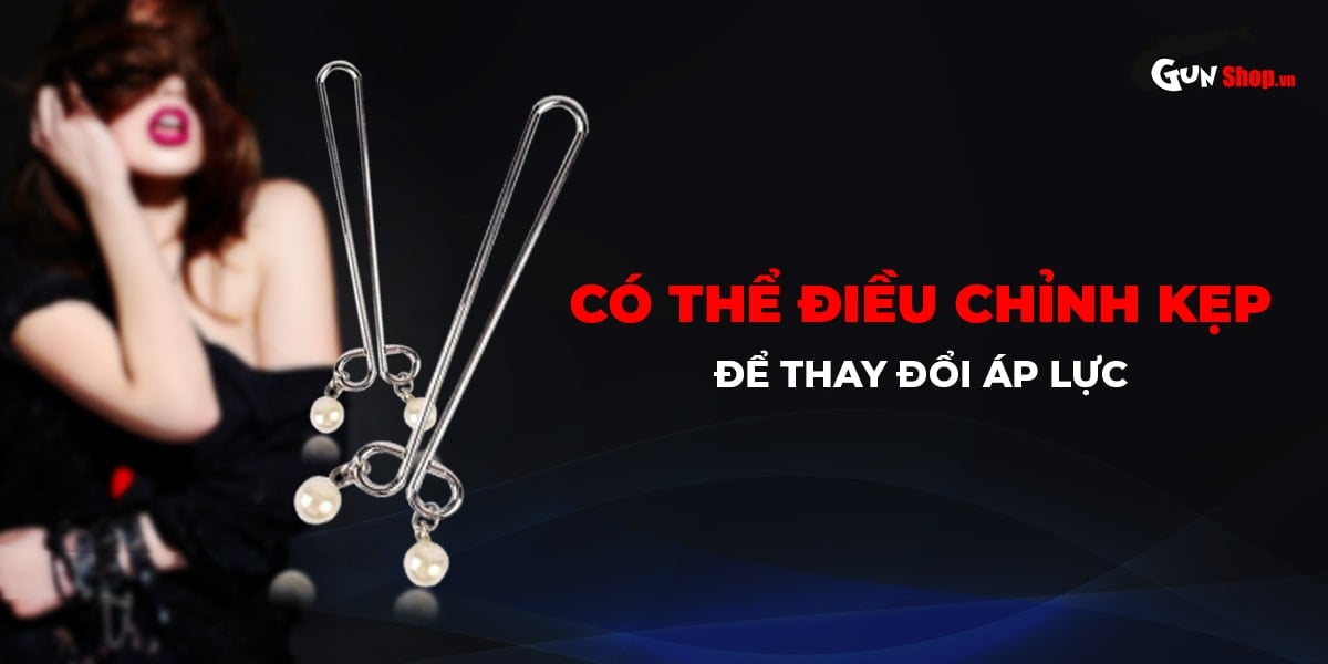 Kẹp vú kích thích đầu ti Chisa Senuelo Fetish Fantasy Pearl Nipple Clamps chính hãng tại Gunshop
