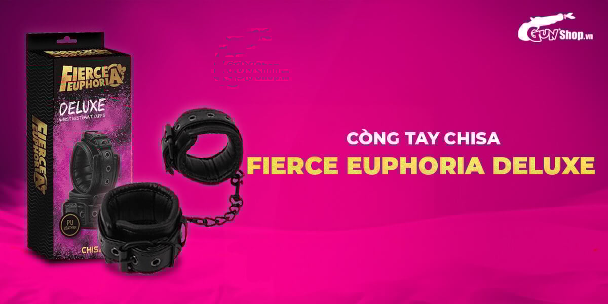 Còng tay Chisa Fierce Euphoria Deluxe Wrist Restraint Cuffs chính hãng